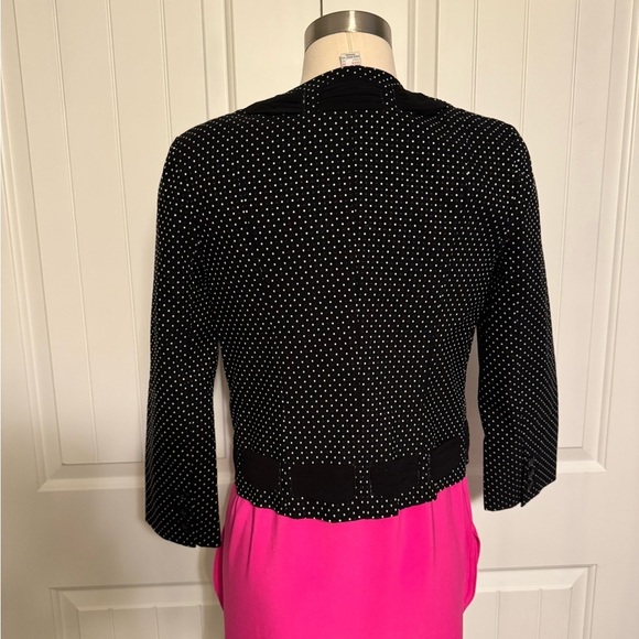 Black and White Polka Dot Blazer - Picture 5 of 11
